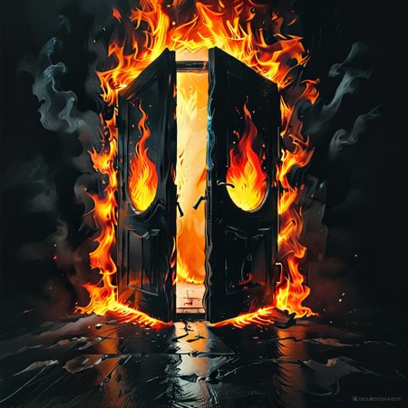 <lora:flame silhouette:1>,  <lora:flame:1>, flame,
burning door,
graphic style of novel comics, perfect hands, 2d,
8k, hyperrealism, masterpiece, high resolution, best quality, ultra-detailed, super realistic, Hyperrealistic art, high-quality, ultra high res, highest detailed, lot of details, Extremely high-resolution details, incredibly lifelike, colourful, soft cinematic light,