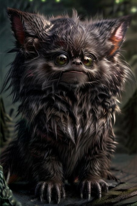 Now, there is a weird mgln creature which look imperfect but somehow has an extremely cute and adorable.
It come to the village of animals, and they adore it so much by giving it the best gift they were able to give.
The creature look like a pervert Artificial Intelligence Images Generator who really love to fap fap their bananas.
Suddenly, one of the animals become interested with it and pledge itself as its future spouse but the creature rejected its love and made it become very sad in sorrowful BUT as it remembers that the creature's hobby was fap fap its bananas, and then it trying to change itself become one of the most beautiful bananas in the whole millions galaxies ever existed. How the process it become bananas? I have no idea to be honest because I am just input this prompt to make you confuse just like my ex-Boyfriend ever made me confuse with his uncertainly future although he was ugly as a burnt pan crust. BUT hey, you are the Dream Shaper, so I believe you able to shape my dream.
Award Winning of every Awards from whole galaxies. The mystical ethereal background and mixed colors become Trending on Playboy for one time and the rest of other times always trending on all of social media platform, so much trending that even the Civita moderators unable to judge whether this is allowed or not. Do you know what I mean? because I don't even know why I am create this,
cute love regards,,
EdobTWOTWTripod
giant alien creature, claws,