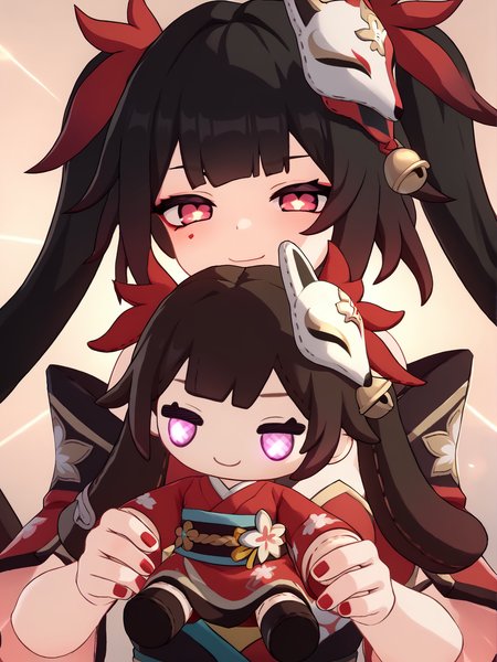 score_7_up, score_6_up, score_5_up, source_anime,
<lora:sparkle.pony.v2:1>, hisparkle, spdoll, smug, red nails, looking at viewer,
<lora:holding_fufu_doll_pony_d16:0.8>, holding character doll,