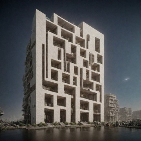 The most luxurious VILLA in the desert:1.5,
Simplistic Approach,
Emphasis on Materials and Craftsmanship,
Sensitivity to the Environment,
Integration of Culture and History,
Functionality and Practicality,
BadDream, UnrealisticDream, CyberRealistic_Negative, extrusionbuilding, Stacked, void, scifiurban