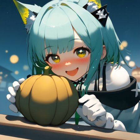 ((score_9_up, score_8_up, score_7_up:1.2)),
Anime, kal'tsit \(arknights\), 
Anime girl and scary werewolf, 
((Werewolf monster)), duo, in tavern, 
watercolor \(medium\), traditional media, amazing, best, 
mature, ((which)), watercolour space drinks, spooky season, ((pointed which hat)), female focus, tavern background, (deep night), completely clothed,night, 
Pumpkin pie, impenetrable fog, pointed stars, blush, round eyes, strong shadows, in shadows, zero gravity, pale, happy, close up,