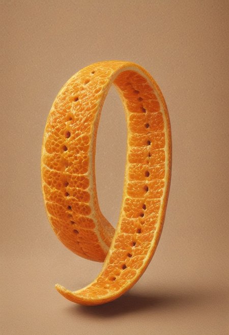 Sparkling orange leaf