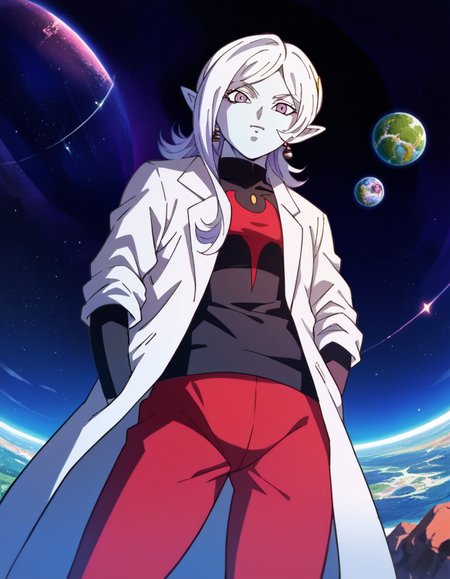 score_9, score_8_up, score_7_up, source_anime,
dragonballtowa, <lora:dragonball-towa-ponyxl-lora-nochekaiser:1>,
normal towa,
outdoors, space,
looking at viewer, dutch angle, cowboy shot,