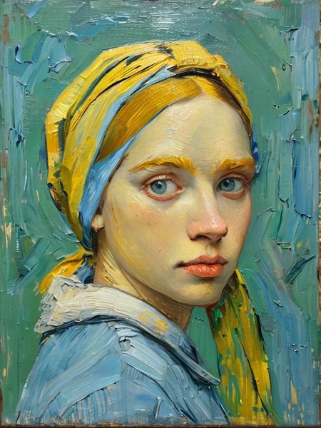 masterpiece,best quality,<lora:tbh122-sdxl:0.9>,portrait of girl,oil painting,style of Vincent van Gogh,