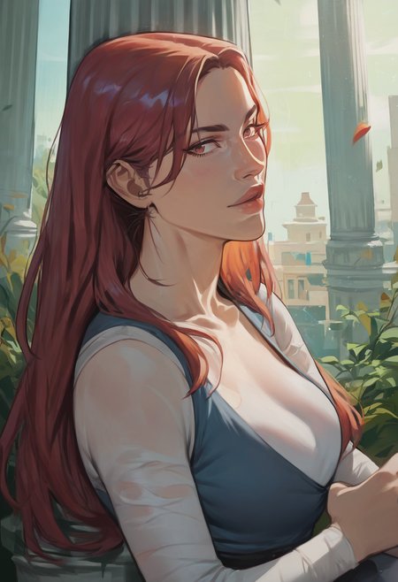 source_cartoon, high_resolution, high_detail, score_9, score_8_up, score_7_up, 1girl, solo, perfect eyes, embedding:zPDXL2, , Leaning against an invisible pillar, pov, close-up, rating_safe, <lora:sdxl\pony diffusion\artist_styles\saigalisk_pony:0.8>