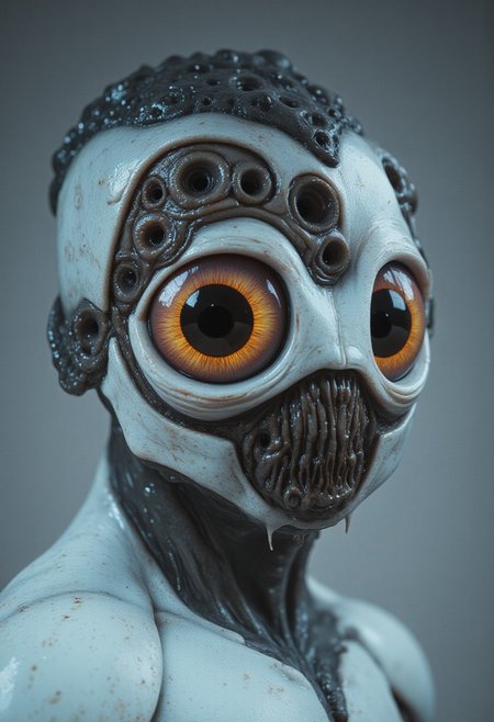Create sterile men portraits prioritizing structured artificiality, featuring minimalist backdrops and rigid compositions. Use controlled poses, harsh lighting, and clean, deliberate framing, rejecting organic complexity and emotional spontaneity for precise visual order.