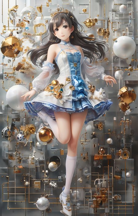 masterpiece,best quality,<lora:tbh244-sdxl:0.9>,illustration,style of Exploded assembly
 portrait of idolmaster cinderella girls,