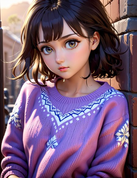 <lora:menhera-202403180000:1>, girl, menhera, sweater,, cinematic photo masterpiece, best quality, ultra high res, 8k, epic realistic, ultra detail, realistic, realism, photorealism, photo-realistic, high contrast, (photorealistic:1.4), 8k high definition detailed realistic, (best quality, masterpiece:1.2), highly detailed