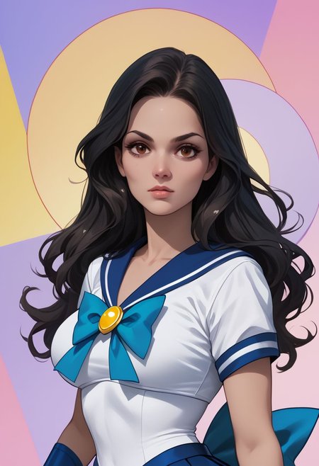 score_9, score_8_up, score_7_up,score_6_up, score_5_up, score_4_up , 1girl, solo, 
large breasts,
dreamerdg,
long hair, black hair, brown eyes, psychedelic background, sailor senshi uniform,