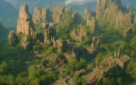 ChromaV5, nvinkpunk,(extremely detailed CG unity 8k wallpaper), An Landscape of a majestic jungle surrounded by lush pink foliage, award winning photography, Chromatic Aberration, Detailed , HDR, Bloom,majestic oil painting by , Thomas Cole, Frederic Church, and Albert Bierstadt ,trending on artstation, trending on CGsociety, Intricate, High Detail, dramatic, art by midjourney