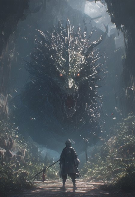 score_9,score_8_up,score_7_up
solo, knight, spear,
foreshortening, warped perspective, fisheye,
bosstyle, windigo, bsft, 
collumns, foliage, 
smoke, 
red sigils, magical sigils, 
pixel, commodore, 
terror, horror, eerie,
bosstyle,