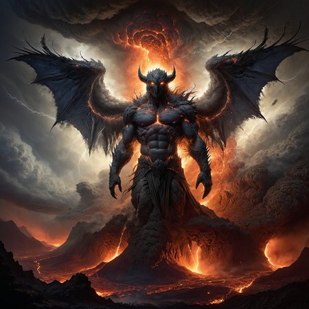 <lora:xl_more_art-full-xl:0.6> <lora:add-detail-xl:2.0> <lora:style-storm_cloud-xl-by_martius72:0.9> <lora:style-envyawesomizexl01-xl:0.6> <lora:style-envyfantasticxl01-xl:0.2> <lora:style-envyprimordialxl01-xl:0.6> famous artwork by (casey baugh:1.1) and (gerald brom:1.2) and (guweiz:1.2) and (gustave dore:1.4), detailed expressive eyes, fantasy style, the thoughtless souljugger is a majestic silicon-based life-form living in a hostile environment, it calls the pizzled lava plains of the volcanic planet grobshnuggler ii its home, on the image it is shown with its disturbingly beautiful leathery wings and elegant refloractive body, this life form feeds by harnessing volcanic energy and hunting the much smaller adventurous stonkkirg, martius_storm, awesomize, fantastic, primordial, ultra high detail, ultra realistic, 8k