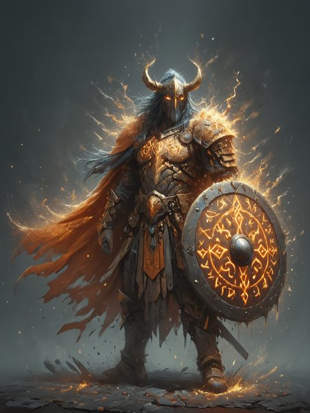 by Julie Mehretu, eclectic, by Andre-Charles Boulle, intricate gold, canvas, detailed, barbarian, fantasy, <lora:Flashfire_Glowing_Runes:0.7>, Flashfire glowing runes, full body, blue, holds a sword and shield, <lora:ral-dissolve:0.7>, ral-dissolve, <lora:Into_Darkness:0.5>, <lora:hkmagicV2:0.5>, hkmagic, rich colors, cloak made of rime, perfect anatomy, athletic build, aesthetic, textured skin, teal and orange, mystical glow, closeup with afterglow, sidesaddle,