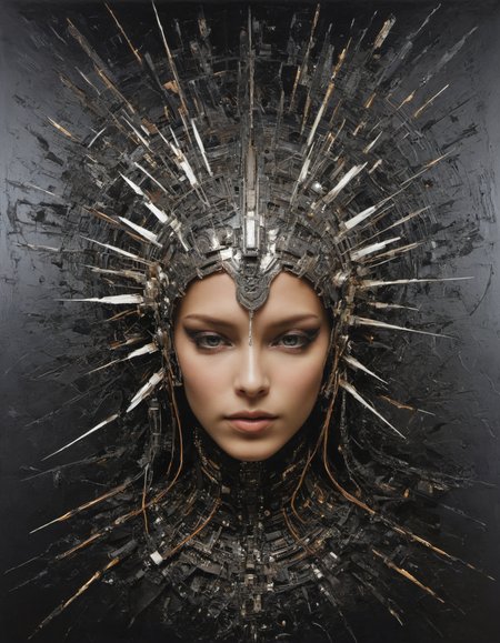 by Matias Hannecke,  (electrifying but extremely beautiful:1.4), (intricate details, masterpiece, best quality:1.4) , in the style of nicola samori,
Futuristic style, sleek, modern, ultramodern, high tech, detailed,,  looking at viewer
<lora:epi_noiseoffset2:0.5> <lora:add-detail-xl:1> <lora:xl_more_art-full_v1:0.5>  <lora:NicolaSamori:0.7>