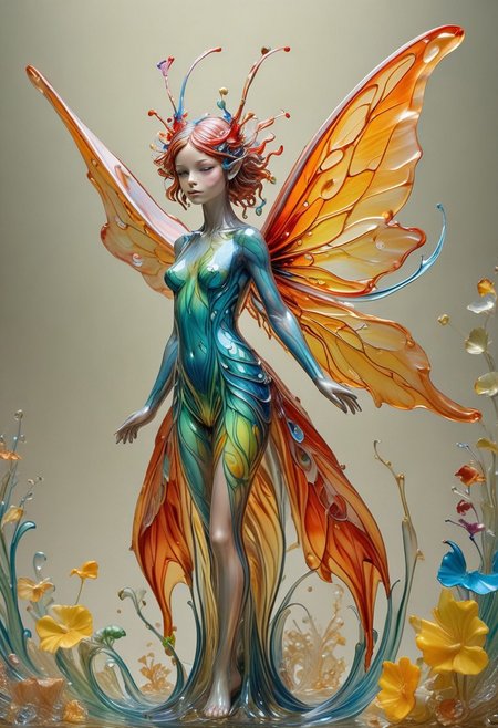 reality-shot, realism, realistic photography of a very detailed fairy, see through wings made out of colorful liquid Murano Art Glass, awesome appearance, magical landscape with enchanted elements, fantasy art style, coral theme, intricate details, ultra sharp, exquisite detail, flawless composition, vivid colors, masterpiece, exciting background   <lora:Colorful_Murano_Art_Glass_style_-_SDXL:0.85>