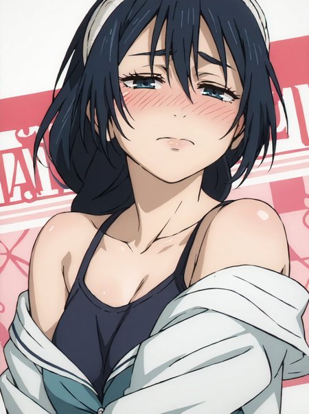 score 9, score 8 up, score 7 up, detailed background, shiny skin,
<lora:riko.pony:1>,
riko,
wide hips,
undressing, 
half-closed eyes, heavy blush,