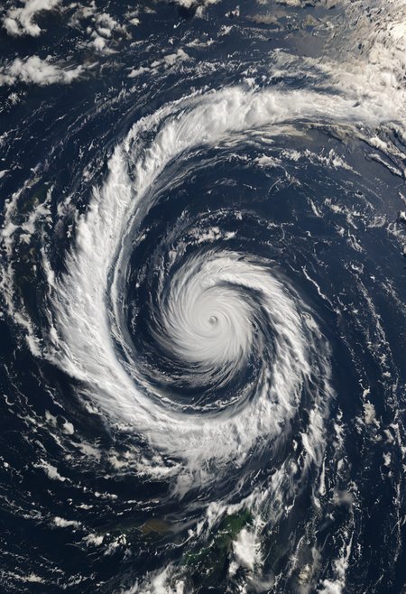 view from space , huge hurricane <lora:add-detail-xl:1>