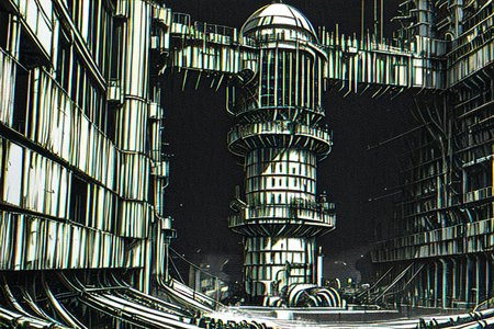 highly insanely detailed, masterpiece, top quality, best quality, highres, 4k, 8k, RAW photo, (very aesthetic, beautiful and aesthetic),  
tsutomu nihei,nihei_tsutomu,blame!,blame gakuen!,abara,TNstyle,sidonia_no_kishi,(tunnel,lab,sidonia \(ship\),city ruins,megastructure in background,hangar,tower),dome,cables,tubes,industrial pipes,buildings,walkway, 
<lora:ABARA:0.3>, 
(1girl:1.3), 
solo focus, 
grass,on soccer field,(pure red background,transparent background:1.2),âââ