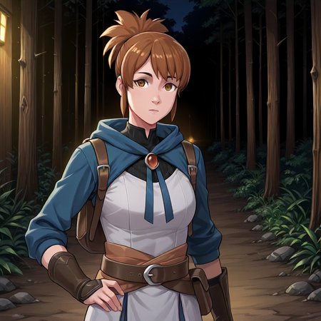 1girl, Marci  <lora:Marci Illustrious:1>, woods