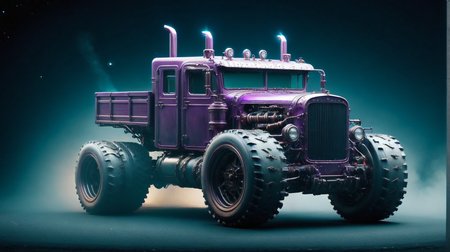 Neon noir (sci-fi future Monster Truck in shape of Hypercar in a cosmic chameleon paint that changes colors with the light, passing by at light speed:2.0) The camera is positioned from the front (camera from front:1.3), capturing the neon flash and motion trail of the car.,  (camera from front:1.3), light speed, neon, flash, motion trail, (stars and a future City in the background, speed effects, violet underbody lighting:1.3), motion blur, epic visual effects, interstellar, flow, detailed, scifi, star blast, dark vibrant colors, cosmic art, stars in background, cinematic scene, lens flare, god rays, glow,  glowneon, glowing, sparks, fullmoon night, stormy weather, lightning, ultra detailed , dramatic lighting, shallow depth of field detailed background, dark noir style, HDR, RAW, ray tracing reflections, sharp focus, ultra realistic
<lora:dreamcolor:0.3> <lora:style:0.3> <lora:EDG_-_Test_Lora:0.3> <lora:SDXLHighDetail_v5:1> <lora:LowRA:1> <lora:ste4mpunk:1> (miniplanet:2.0) <lora:small-planet-04:0.8> small floating planet, . Cyberpunk, dark, rainy streets, neon signs, high contrast, low light, vibrant, highly detailed
