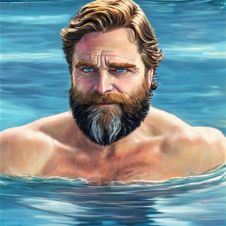 Zack Galifianakis going for a swim in grandma's pool

SCG768-Bliss