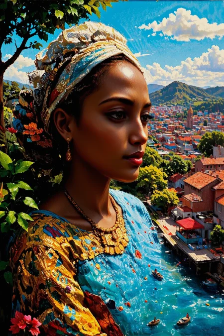(cyberpunk city) Burundian day, beautiful landscape, woman, intricate, very detailed, sharp, colorful, multilayer painting,  <lora:Hand v2:1> <lora:Anti-Blur:1> <lora:Insane Detail Slider:0.5>   <lora:Flux.1_Turbo_Detailer:0.6> <lora:flux-photo-transparent_Alpha_1.0:0.8> <lora:flux.1_lora_flyway_Epic-detail_v2:0.6> <lora:Painterly01b_CE_FLUX_AIT:1> pntrlyCE_style