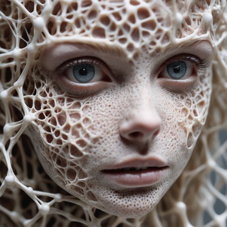 Hyperrealistic art RAW analog photo of a sculpture of a neural network organism, synthetic porcelain girl, skin is mechanical, perforated skin, (looking left), (sharp focus, hyper detailed, highly intricate), natural lighting, <lora:add-detail-xl:3> . Extremely high-resolution details, photographic, realism pushed to extreme, fine texture, incredibly lifelike
