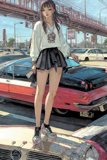 (1girl) , young female in her twenties, Vietnamese,,,,
 (Amber eyes  ), Natural eyebrows, (Black Beach waves hairstyle), 
thin,(Balanced body), (small breasts) , 
(wearing  Elaborate white Tunic dress with flared pants),Casual weekend makeup,,,, ,  threader earrings ,
(solo focus),  full body, from below, looking down, looking the viewer, Frowning facial expression ,  ,
ultra realistic 8k cg, picture-perfect, masterpiece, professional artwork, famous artwork, depth of field, ray tracing, detailed face, detailed hair, beautiful hair,
background A cozy, rustic log cabin with a view of a tranquil lake at Witching hour,