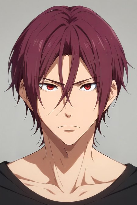score_9, score_8_up, score_7_up, source_anime, (realistic:0.6), looking at viewer, , , 1boy, solo, male focus, <lora:rin_matsuoka_pony:0.86>, rin_matsuoka, red hair, red eyes, hair between eyes, ,, The Isle of Doom, , <lora:sdxl_lightning_8step_lora:1>