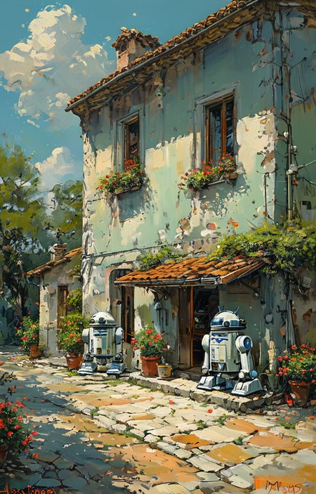 masterpiece,best quality,<lora:tbh5-sdxl:0.9>,illustration, portrait of Housework robots