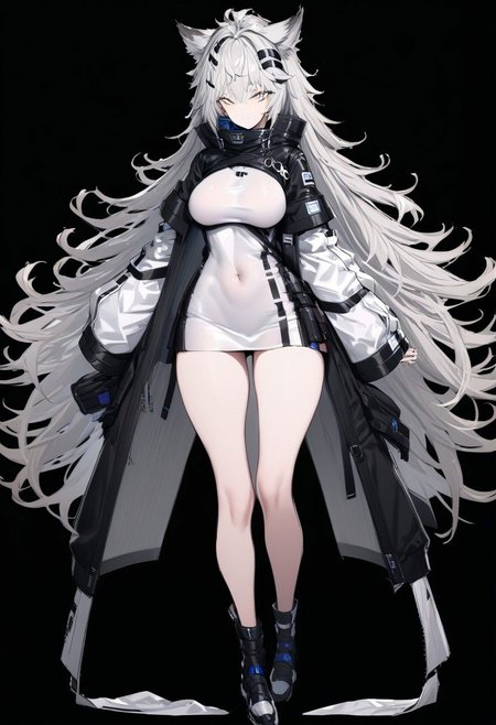 masterpiece, best quality, ultra-detailed, beautiful, nai3, 1girl, solo, full_body, tachi-e, 
lappland_\(arknights\),