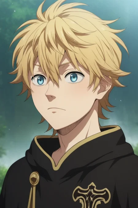 score_9, score_8_up, score_7_up, , rating_safe, intricate details, (photorealistic:0.6), , depth of field, 1boy, solo, male focus, <lora:luck_voltia_pony:0.9>, luck_voltia, blonde hair, blue eyes, short hair, hair between eyes, , , <lora:sdxl_lightning_8step_lora:1>