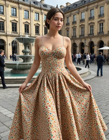 Stable_Yogis_Illustrious_Positives, mature, realism, detailed skin texture, realistic, photorealistic, ( city square with a fountain :1.2)  ( Statement Gown :1.2 )
 safe_pos ,  <lora:Realism_Lora_By_Stable_Yogi_Pony_V1.:0.4> realism, realistic, real life, photorealistic, detailed, colorful, slutty pose, dynamic angle, dynamic lighting, natural pose, (cowboy shot:1.2)