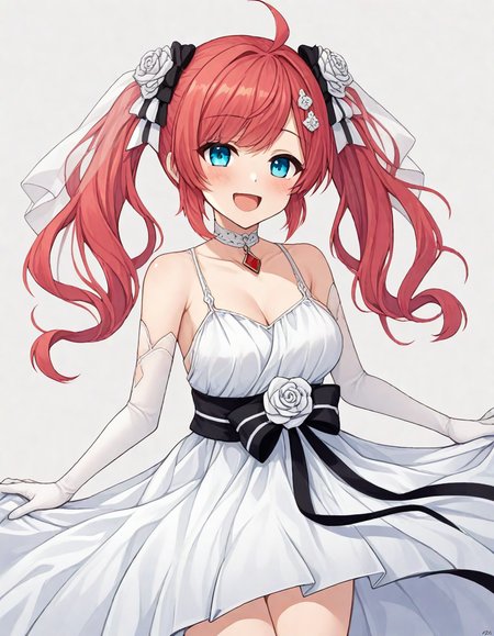<lora:san_diego_XL-pony-v1:1>san diego \(azur lane\),wedding dress,, BREAK score_9, score_8_up, score_7_up, BREAK  source_anime, best quality, masterpiece, (clear eyes:1.2)<lora:Hyper-SDXL-4steps-lora:1>,   zPDXL, zPDXL2