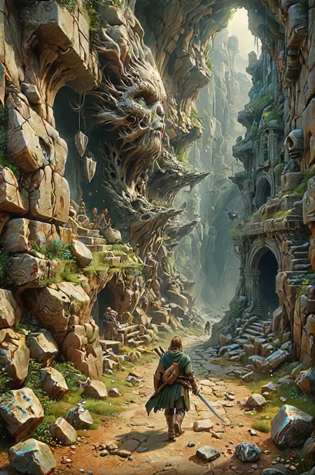 it's dangerous to go alone, here, take this!  <lora:Emergence:0.6>, <lora:Street_Art:0.6>, <lora:ral-dissolve:0.8> <lora:ral-smolinzect:0.1>  <lora:XL_boss_battle:0.2>    <lora:SDXL - Style - EldritchRomanceIllustration1.3.1:0.4>