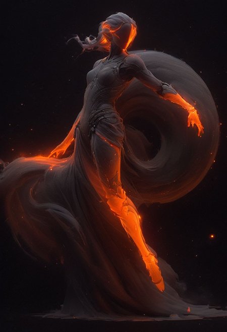super closeup portrait, Capturing the essence of cosmic serenity and earthly vigor, depict a woman suspended in her office chair amidst the vast expanse of space. Curved Sword Slash, Her surroundings are a vibrant mix of colors, with deep blacks contrasting against vivid hues. In the distance, translucent planets in shades of grey and dark orange add to the surreal atmosphere. Her long hair billows freely in the weightlessness of space, embodying a sense of boundless freedom and graceful motion.
deep Blacks, very detailed, atmospheric haze, Film grain, cinematic film still, shallow depth of field, highly detailed, high budget, cinemascope, moody, epic, OverallDetail, 2000s vintage RAW photo, photorealistic, candid camera, color graded cinematic, eye catchlights, atmospheric lighting, imperfections, natural, shallow dof