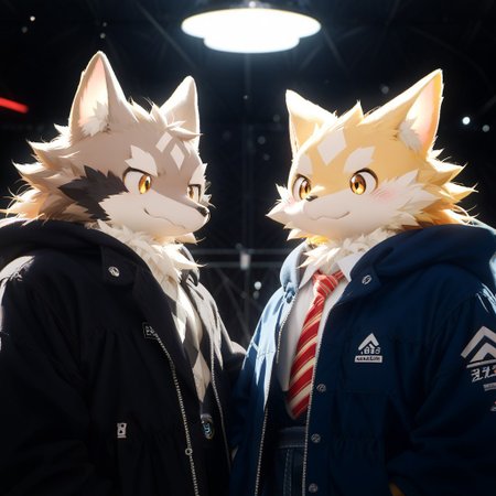 score_9, score_8_up, score_7_up, score_6_up, score_5_up, zPDXL3, ((((sdgs4by zuppu11)))), 2boys, duo, furry focus, cute, kemono, detailed background, rating_safe