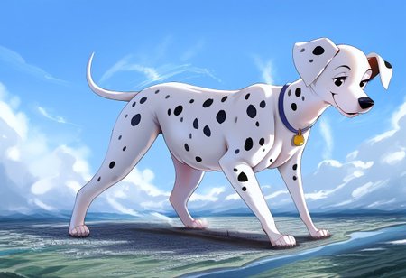 score_9, score_8_up, score_7_up, detailed face, best quality, 1girl, solo, masterpiece, detailed background, beautiful, detailed eyes, mature female, giantess, macro
side view, lien,
1girl, solo,furry female, furry female, feral,perdita101,Dalmatian,Dog, dog girl, dalmatian, white and black fur, black spots, long ears, dog ears, black eyes,  chubby, on fours,colossal, face focus, ((full body view)),
 standing, seductive pose, light smile, narrowed eyes, smiling, expansion, tight, 
long river, skyline, cityscape, destroyed cityscape,  earthquake, steam, fog, craters