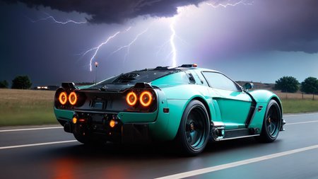 Hyperrealistic art a sci-fi future sportscar in random colors passing by,  (camera from front:1.3), light speed, neon, flash, motion trail, (stars and a future City in the background:1.3), motion blur, epic visual effects, interstellar, flow, detailed, scifi, star blast, dark vibrant colors, cosmic art, stars in background, cinematic scene, lens flare, god rays, glow,  glowneon, glowing, sparks, fullmoon night, stormy weather, lightning, ultra detailed , dramatic lighting, shallow depth of field detailed background, dark noir style, HDR, RAW, ray tracing reflections, sharp focus, ultra realistic
<lora:dreamcolor:0.3> <lora:style:0.3> <lora:EDG_-_Test_Lora:0.3> <lora:SDXLHighDetail_v5:1> <lora:LowRA:1> <lora:ste4mpunk:1>, (nsfw:1.1), (gore:1.1) , (cyberpunk:1.1) [(foggy cityscape in the distance:1.8) : (portrait:1.8) of a very pretty 30 years old girl shy, innocent, in (white wet shirt:2.0),  long black robe from shoulders, laser Gun on  leather Beltvery, very long hair curls and a steel Katana on her back, (scifi sport car in the background:1.3), city:0.33] immersed in a giant flow of wind, living in a thunder cloud, behind the cloud, (double exposure:1.3), violet lighning illumination, photo by Brandon Woelfelmist, surreal dream, dirty atmosphere, dynamic, random weather and daytime, detailed background. The style is dark noir with HDR, RAW, ray tracing reflections, sharp focus, and ultra-realistic details, 12k. <lora:wetshirtv3_SD15:0.8> <lora:dreamcolor:1> <lora:more_details:1> . Extremely high-resolution details, photographic, realism pushed to extreme, fine texture, incredibly lifelike