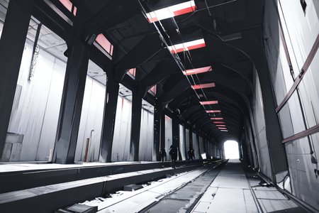 highly insanely detailed, masterpiece, top quality, best quality, highres, 4k, 8k, RAW photo, (very aesthetic, beautiful and aesthetic),  
tsutomu nihei,nihei_tsutomu,blame!,blame gakuen!,abara,TNstyle,sidonia_no_kishi,(stairs,sidonia \(ship\),deep horizon,tunnel,space,spacecraft,lab,hangar),air conditioner,toha heavy industries,drainpipe,bridge,walkway,clouds,cables,tubes,industrial pipes,dark sky,black sky,wire,light particles,lantern,blm, 
<lora:blameLora_v10:0.5>, 
(1girl:1.3), 
solo focus, 
at sunset,pure white background,pure magenta background,(multicolored background),âââ