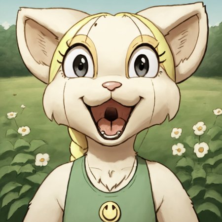 score_9, score_8_up, score_7_up, source_anime BREAK 
Tiffany, 1girl, solo, animal ears, furry female,, open mouth looking at viewer,solo,outdoors,detailed backround,natural light,shadow detail,front view
 <lora:Precocious:0.8>