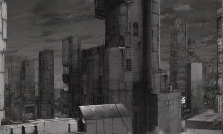 vast scenery, empty, city ruins, cables, tubes, clouds, smoke, (best quality:1.3), monochrome, grayscale, <lora:blame5:1>,  g-pen sketches, rough outline,detailed shadow