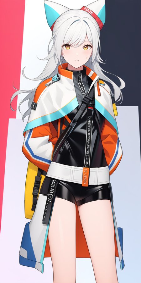 full body image of a athletic person in rfktr leather outfit, simple background, white background, masterpiece, high quality, best quality    <lora:fashionistaXLt2:0.7>