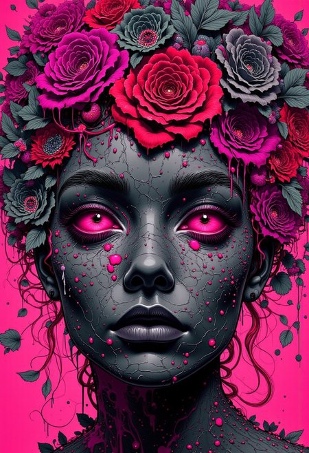 Blame! by Tsutomu Nihei Creatures of habit, carrion flowers
Growing from repeated crimes
The afterglow in full bloom
Slow and relentless, 
gray colors, black colors, pink colors