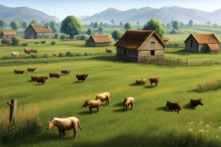 medieval, <lora:Medieval_Headwear:0.5> mehe, villager with a linen hood, wearing a linen shirt and trousers, carrying a bucket, weary and tired, showing signs of a long day's work and a weathered face,
<lora:FantasyFarm:0.6> fantfa, quiet medieval village outskirts with fields of crops and grazing animals,
morning, windy, dynamic light, HD, very detailed, <lora:more_details:1>