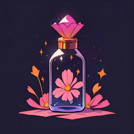 <lora:magicbottle:0.8>, bottle, flower in a bottle, sparkle, black background, <clip:skip:2>, <lora:lcm-lora:1.0>, masterpiece, 8k, high resolution, shallow depth of field, sharp focus