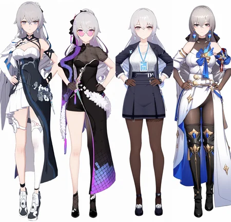 ( Noob | Pony | A3 ) SDXL Lora-布洛妮娅(大鸭鸭)-Bronya (adult)-MIHOYO Collection 米家全家桶系列