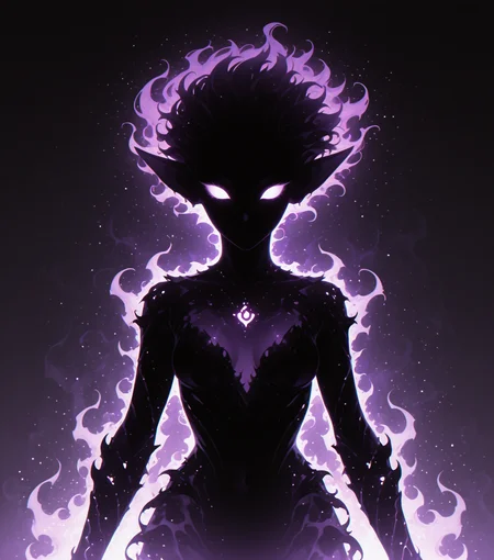 <lora:Shadows_v2_Buns:0.65> sh4d0w, purple aura, glowing, solo, goblin, masterpiece, best quality, amazing quality