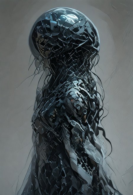 score_9, score_8_up, score_7_up, best quality, robot man, solo, mcnm, tactical helmet, teeth parts, yellow Streamlined tactical armor, armor made of snake scales, snake scales,
snake_hybrid, snake scale patterned, standing, complementary color background, mix of colors psychedelic background,SCLPT, sculpture style,realistic,snake_hybrid.marble skin,armor made of snake scales