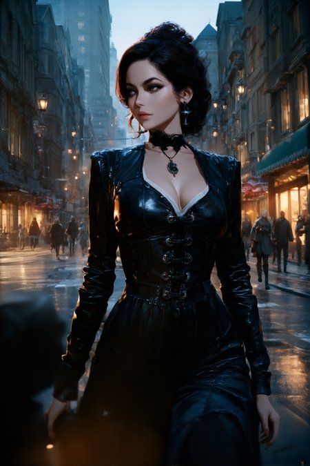 masterpiece,high score,great score,absurdres, Clarice Beckett, <lora:tw1l1ght:1>,(tw1l1ght, realistic, depth of field, movie still, Clarice Beckett, international gothic, concept art),city, .